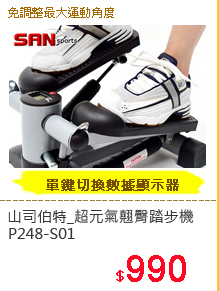 【SAN SPORTS】台灣製造 超元氣翹臀踏步機P248-S01