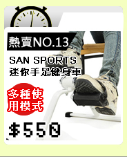 【SAN SPORTS】迷你手足健身車C082-812 室內腳踏車