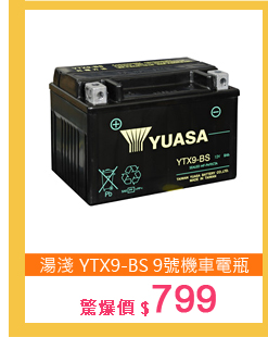 YUASA 湯淺 YTX9-BS 9號機車電瓶/電池 正廠零件(三陽 光陽)