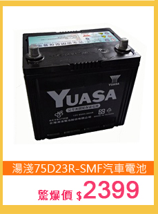 YUASA湯淺電池75D23R-SMF免保養汽車電池